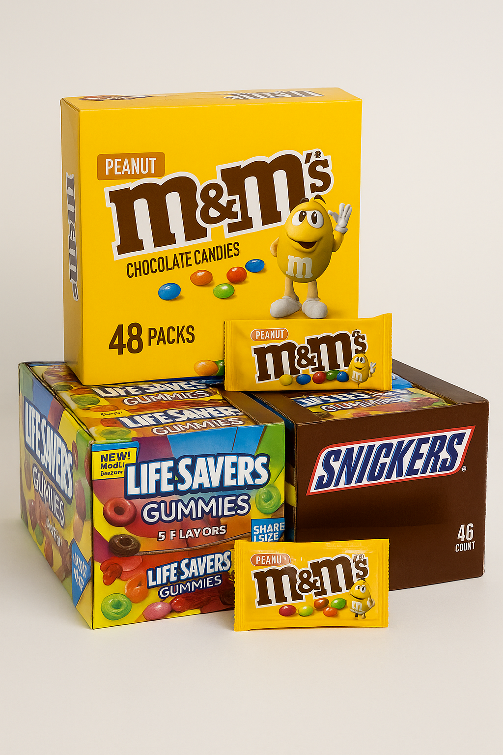 M&M 48ct, Snickers48ct, KINGSIZE candy, AND MORE!